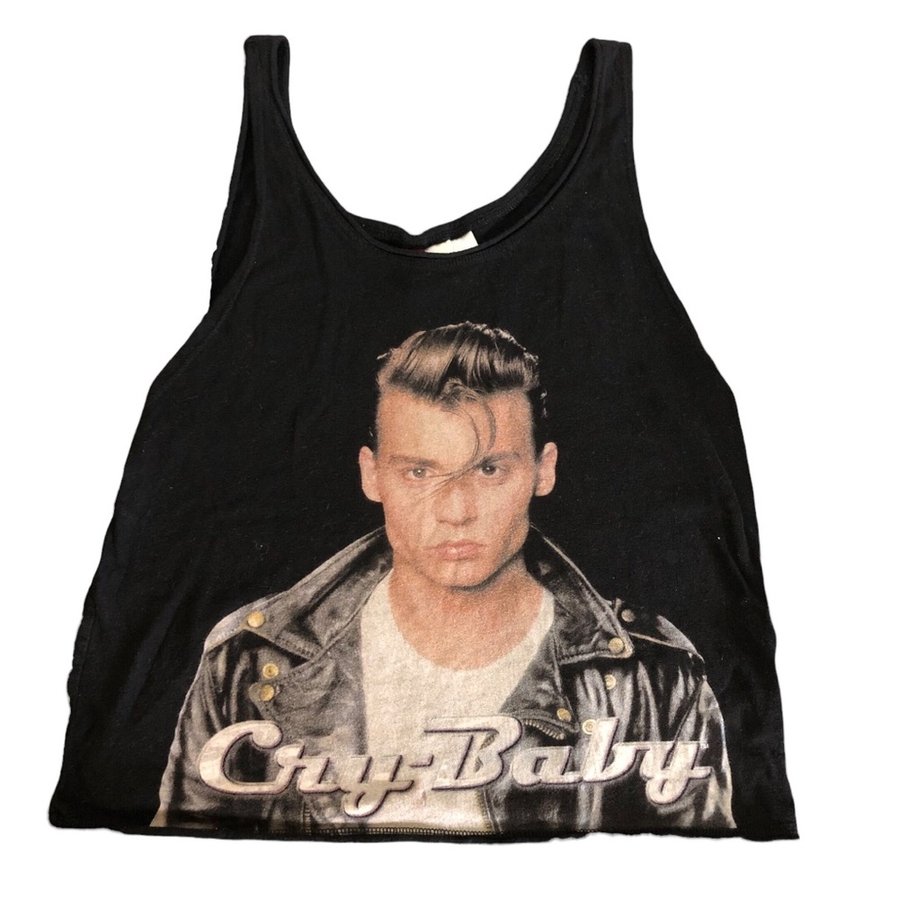 Johnny Depp Cry Baby Loose Fitting Tank Top Size Small
